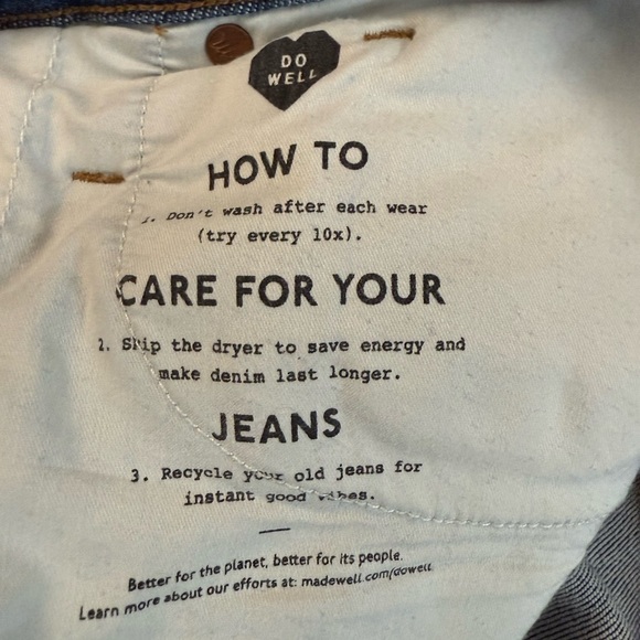 Madewell Women’s 10” High-Rise Skinny Jean, medium wash, size 32 - Picture 6 of 10